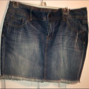Blue Jean Mini Skirt